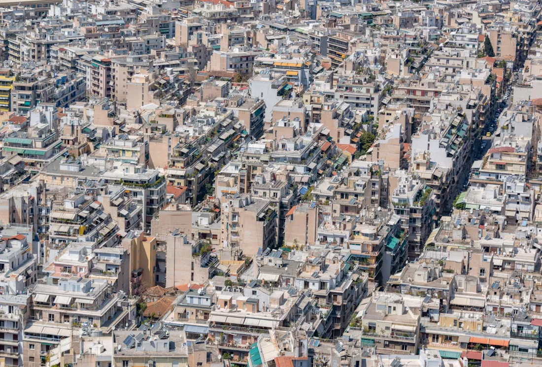 Αθήνα από ψηλά — ιστορικό κέντρο